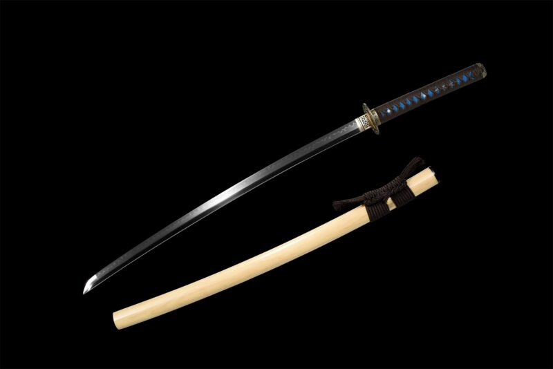 Katana Hanamaki (acier T10 & Véritable Hamon)