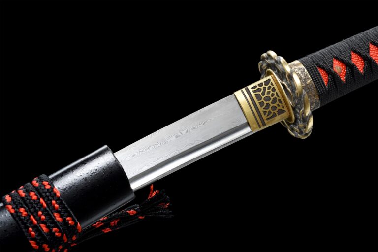 Wakizashi Maizuru (acier Damas)